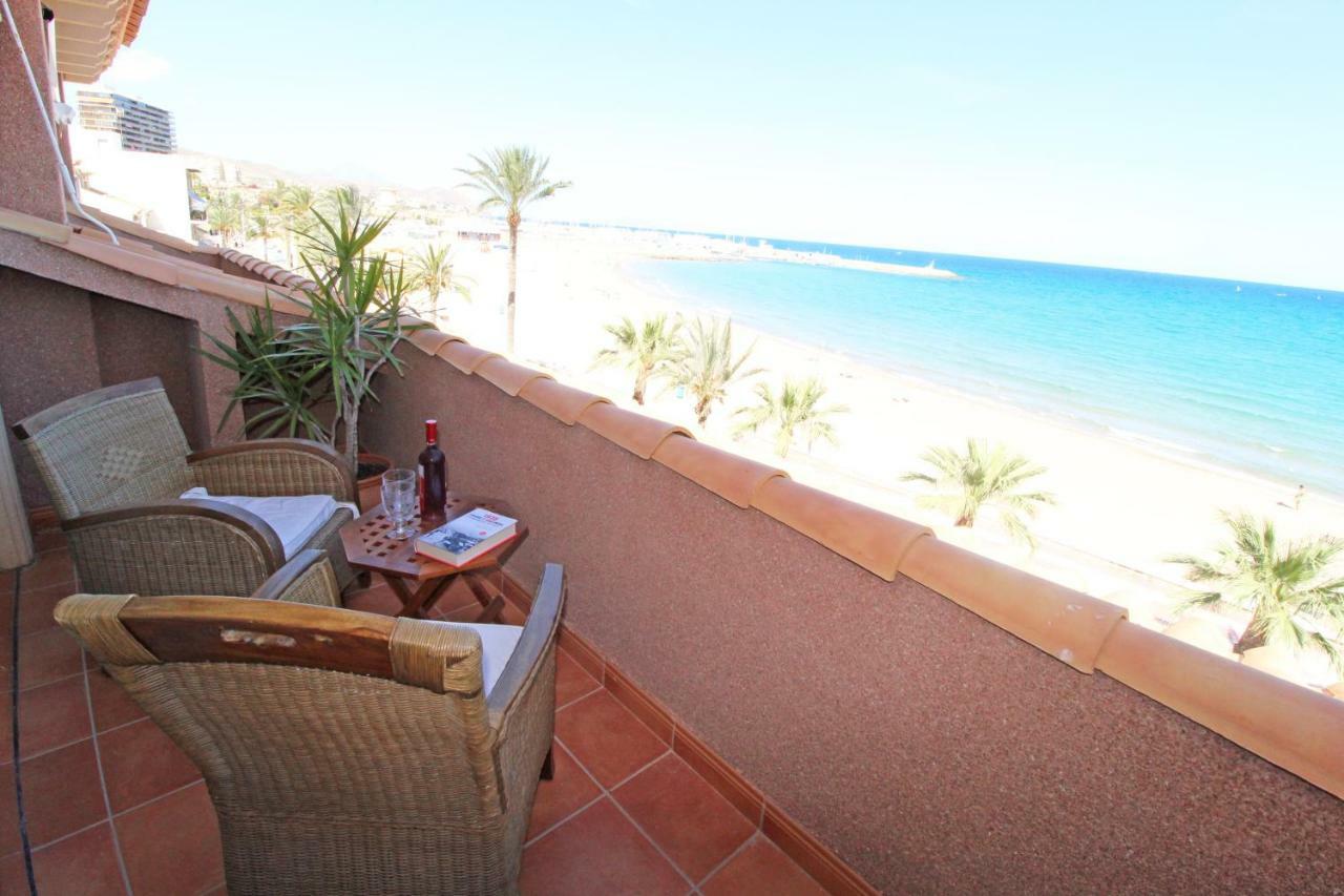 Ático duplex de lujo frente al mar. 1a linea playa Apartamento El Campello Exterior foto